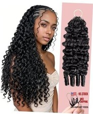Human Crochet Hair for Black Women, 18 Inch Feather 55g-18 Inch Burmese-Black