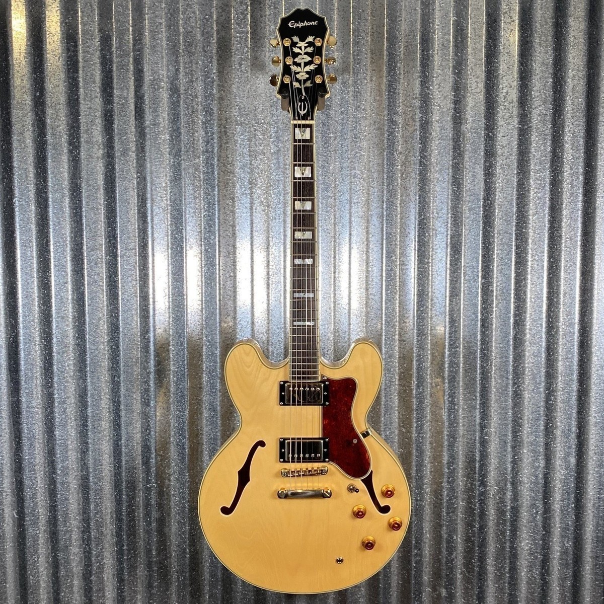 美品！Epiphone Sheraton II Natural Epiphone Sheraton II Natural 2006 – Chicago Music Exchange