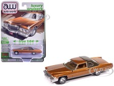 1976 CADILLAC COUPE DEVILLE AMBERLITE FIREMIST 1/64 AUTO WORLD 64532-AWSP210 A