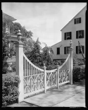Mrs Hartsfield,gate,New Bern,gardens,NC,North Carolina,Architecture,South,1936