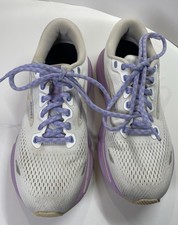 Brooks Ghost 15 Women's Sz 7.5B Athletic White/Purple Running 1203801B166