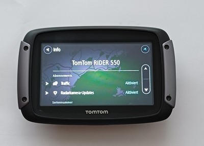 TomTom Rider 550 Motorrad World Navi Wi-Fi  Lifetime Traffic & Radar