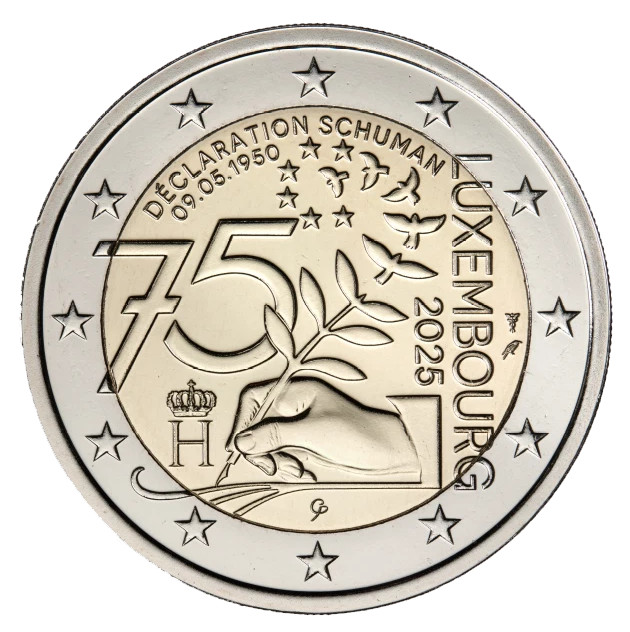 2 euro Luxembourg 2025 - 75 ans Déclaration Schuman