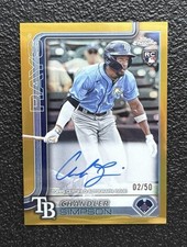 2025 Topps Chrome CHANDLER SIMPSON Gold Rookie Auto RC 2/50