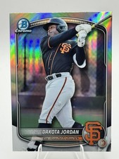 2025 Dakota Jordan Bowman Draft Chrome Refractor Giants #BDC-139