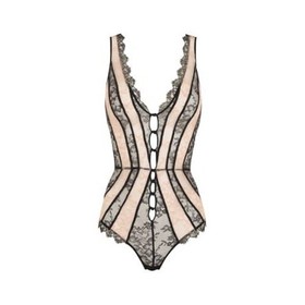 Agent Provocateur Saffi AW16 Archive Lace Teddy Bodysuit Black Nude Size 2