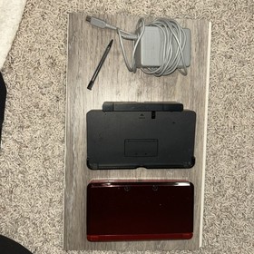 Nintendo 3DS Handheld System Flame Red Working