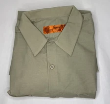 RED KAP Short Sleeve Work Shirt Uniform Two Pocket Cotton Blend Size XXL -  NEW