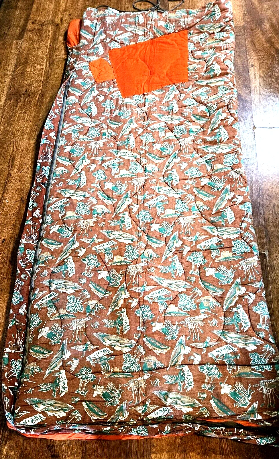 Vtg 60s 70s Apache III Antietam Reversible Sleeping Bag 34 X 76 Prop