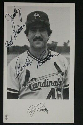 Andy Rincon 1980-82 St Louis Cardinals Autographed Signed 3x5 Postcard ...