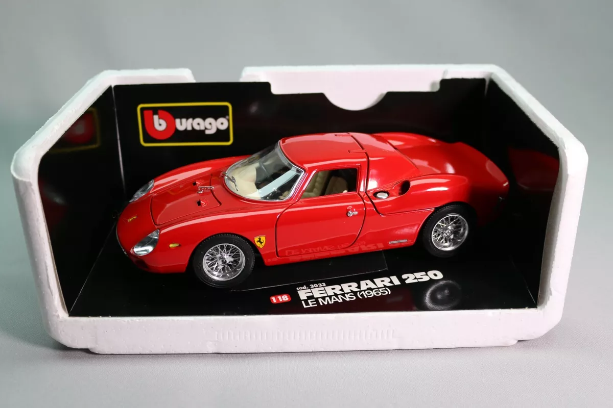 LE785 Burago 3033 voiture 1/18 1:18 Ferrari 250 le Mans 1965 Rouge