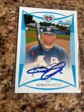 Adrian Nieto Signed 2008 Bowman Draft Auto Washington Nationals Rc # BDPP9