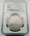 1890-S Morgan Silver Dollar NGC AU 55 #3097