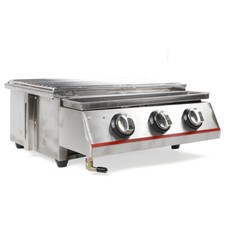 2 Burner Tabletop LPG Gas Grill Stainless Steel Outdoor BBQ Camping Griddle