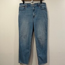 Abercrombie Fitch The Ankle Straight Ultra High Rise Jeans Size 32/14R