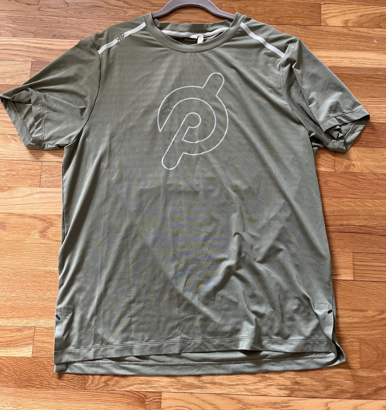 Rhone X Peloton Swift Shirt Mens Vent Tech Running Training Green Size XL