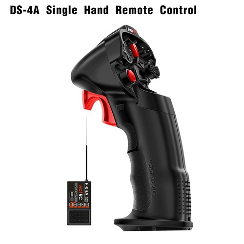 HotRC DS-4A Single Hand Transmitter 2.4G 4CH With F-04A Receiver For RC Car Boat - Picture 7 of 24