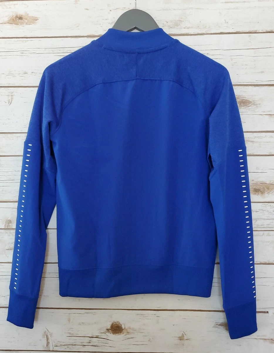 Under Armour coldgear Knit Warm Up Jacket loose Royal blue white