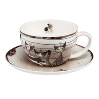 Goebel Wachtmeister Tee-/ Cappuccinotasse Carota Con Amici Ca. 0,25L
