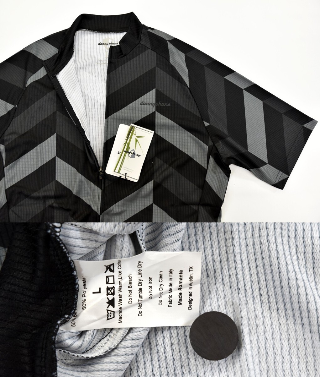 DannyShane Men's Brick Cycling Jersey black/grey size:L | eBay
