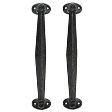 Sungmor Cast Iron Door Handles 2PCS Rustic Barn Gate Pull Cabinet Dresser Drawer