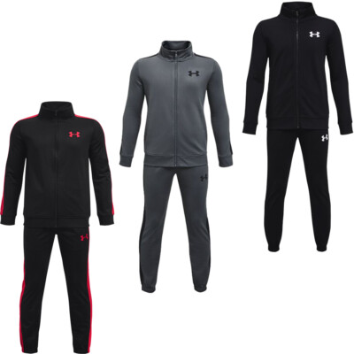 Under Armour knit Suit Boys Tracksuit Set Fleece Jacket Track Bottom Sports  Set UK