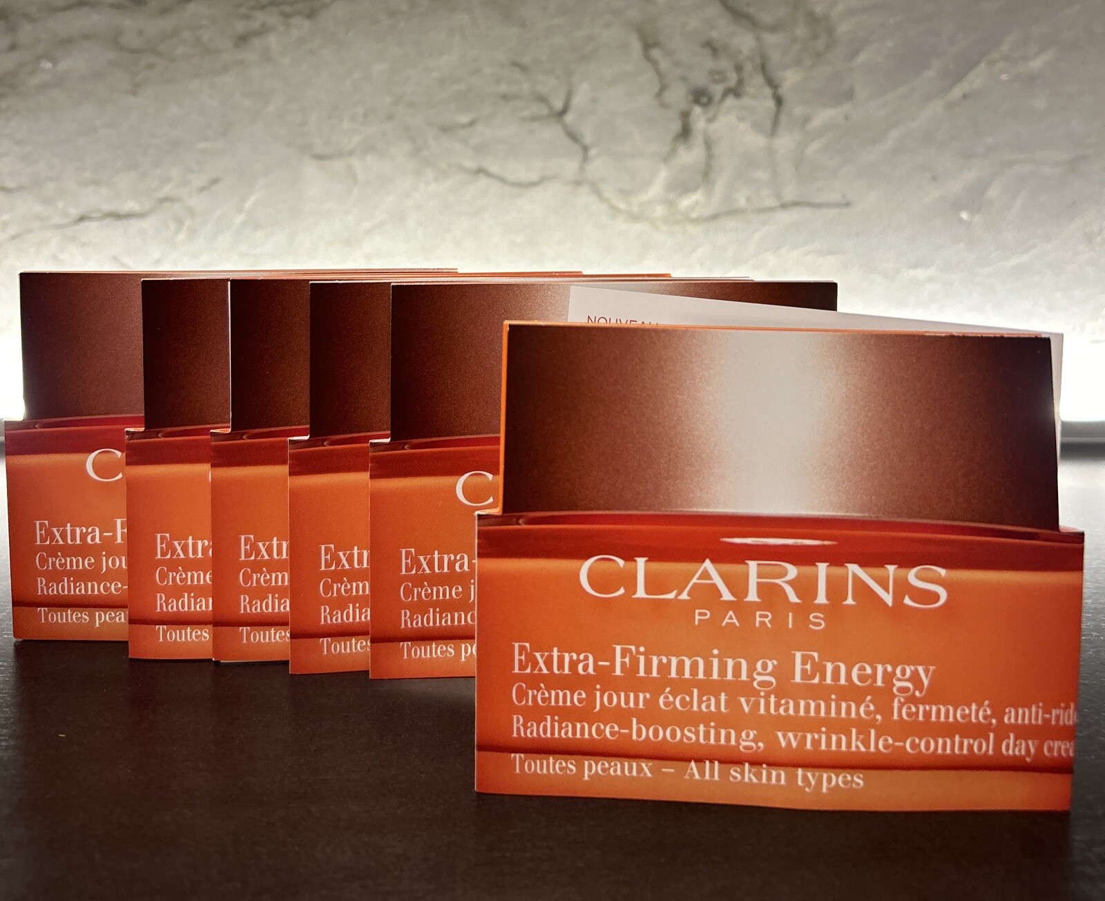 6X CLARINS Extra Firming Energy Day Cream Vitamin Creme .07o