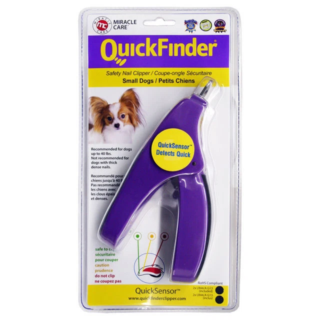 Miracle Care QuickFinder Safety Nail Clipper Small Dogs Up To 40lbs 3482