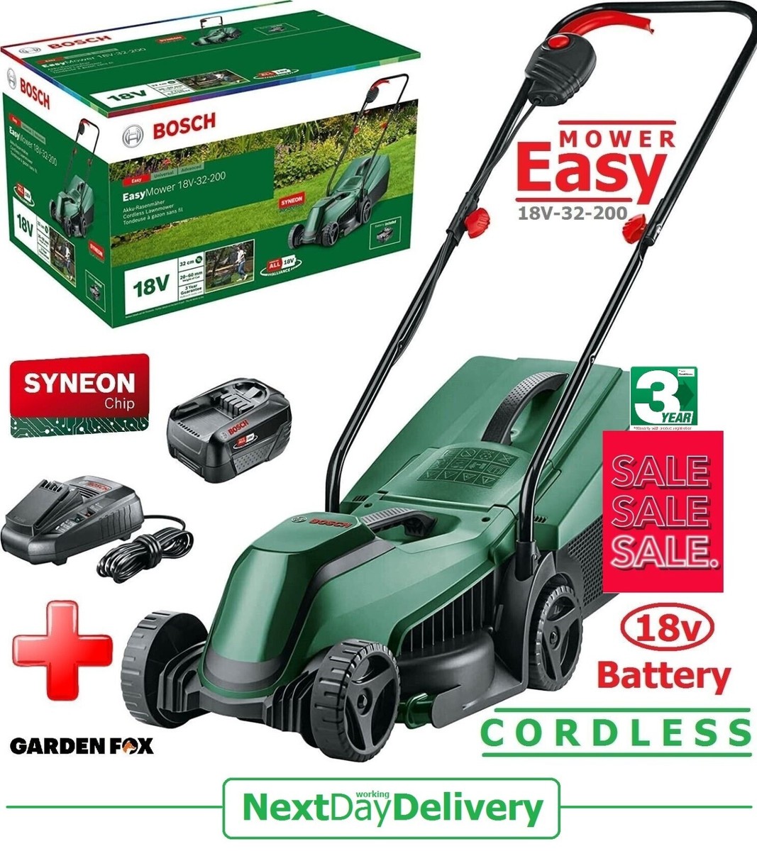 Bosch Lawnmower Argos Electric Lawn Mowers BOSCH AHM 38G Hand Mower