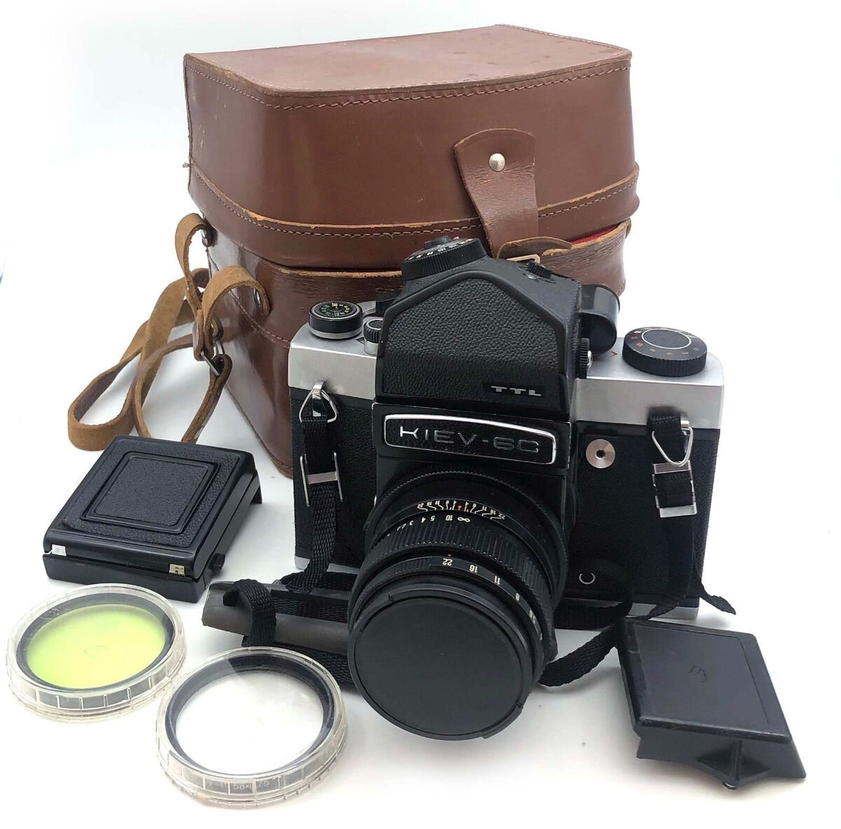 Soviet Kiev 6C TTL 6x6cm Medium format camera with Vega-12 Soviet Kiev 6C TTL 6x6cm Medium format camera with Vega-12