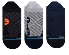 Stance Performance Tab Cushion FreshTek Sport Black Volt Multi Socks 3-pc SET