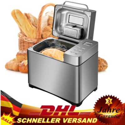 650W Brotbackautomaten Edelstahl Brotbackmaschine 19 Programme 500g bis 1000g