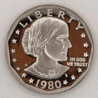 1980-S Susan B Anthony Dollar Proof — photo from another recent sale