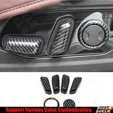 Seat Adjustment Button Switch Trim For Hyundai Tucson 2022-2023 ABS Carbon Fiber