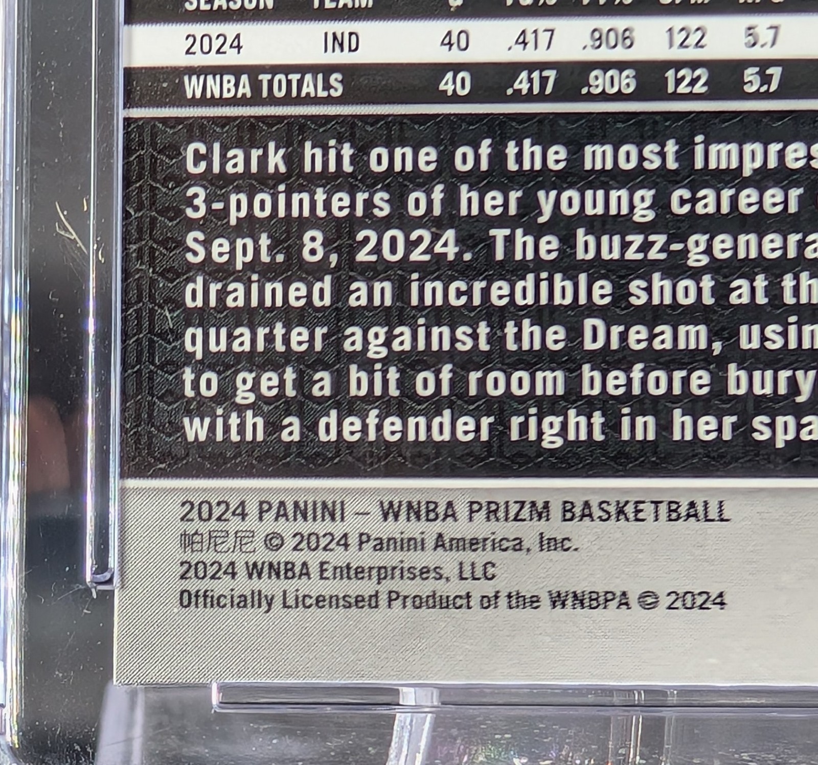 2024 Panini Prizm WNBA Ice Prizm Caitlin Clark RC Auto - CGC/JSA Auth #22 view 18