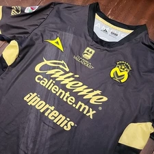 Pirma Monarcas Morelia 18/19 Away Futbol Soccer Jersey Adult L Black Yellow Men