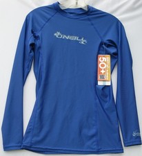 NEUF !! Chemise femme O'Neill nylon/élasthanne Skins UPF 50+ rashguard taille medium