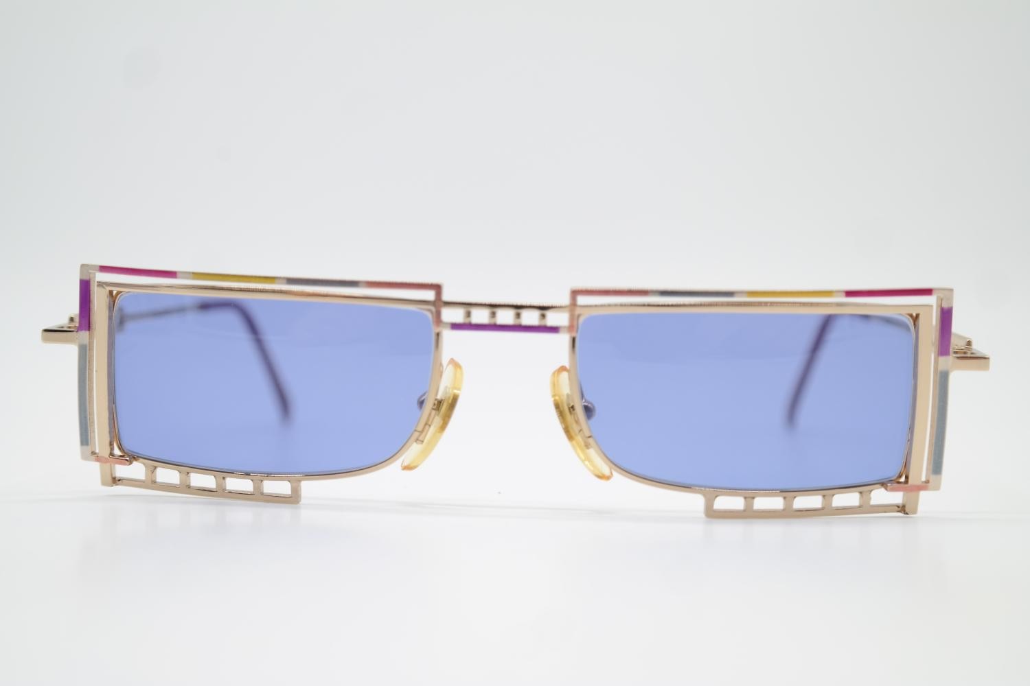 KEEN Occhiali Da Sole Vintage Casanova LC 4 Oro Multicolore Rettangolari