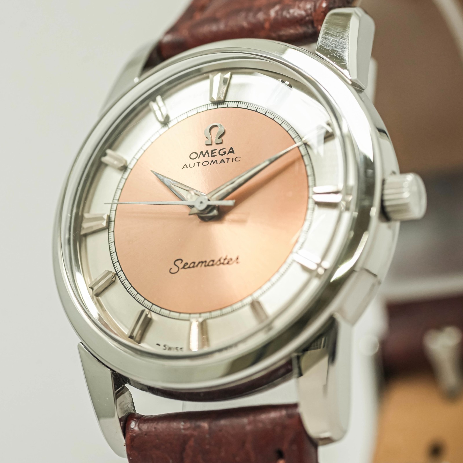 *NEAR OMEGA Seamaster Cal.501 Orange Two-tone
