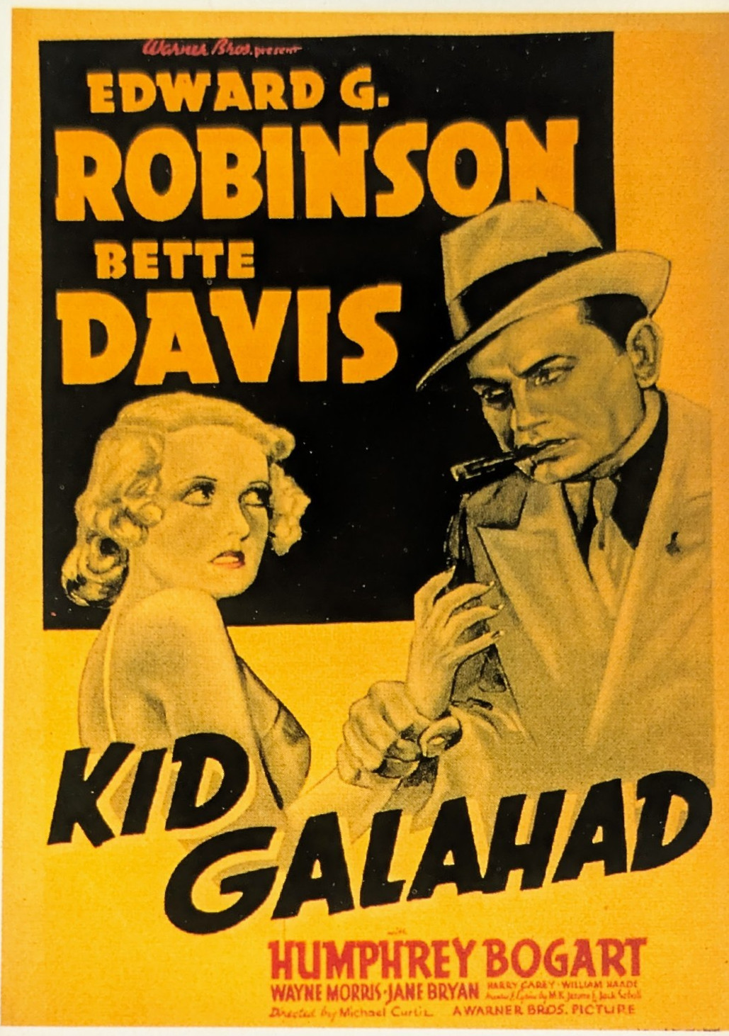 L'uomo di bronzo - Kid Galahad - 1937 - Robinson - Locandina Cartolina Ciak