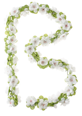 Blumengirlande Basil Garland - Weiß