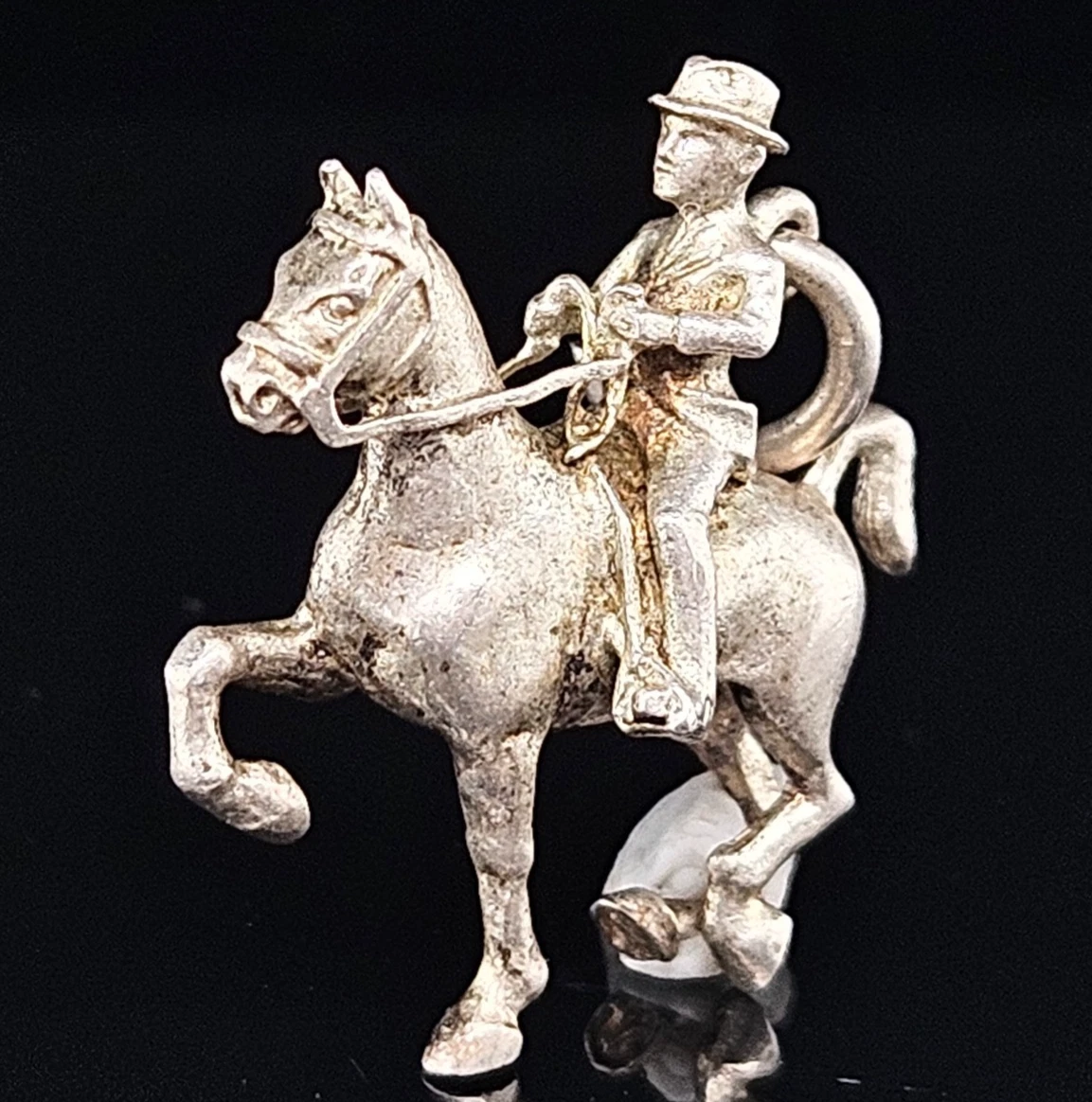 Bracelet Vintage Western équestre – Fermoir Bascule – Motif Mors De Cheval (7,5'')