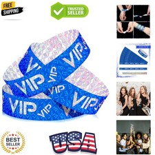 500 Pack VIP Plastic Wristbands Bracelets Party for Events VIP Custom Wristba...