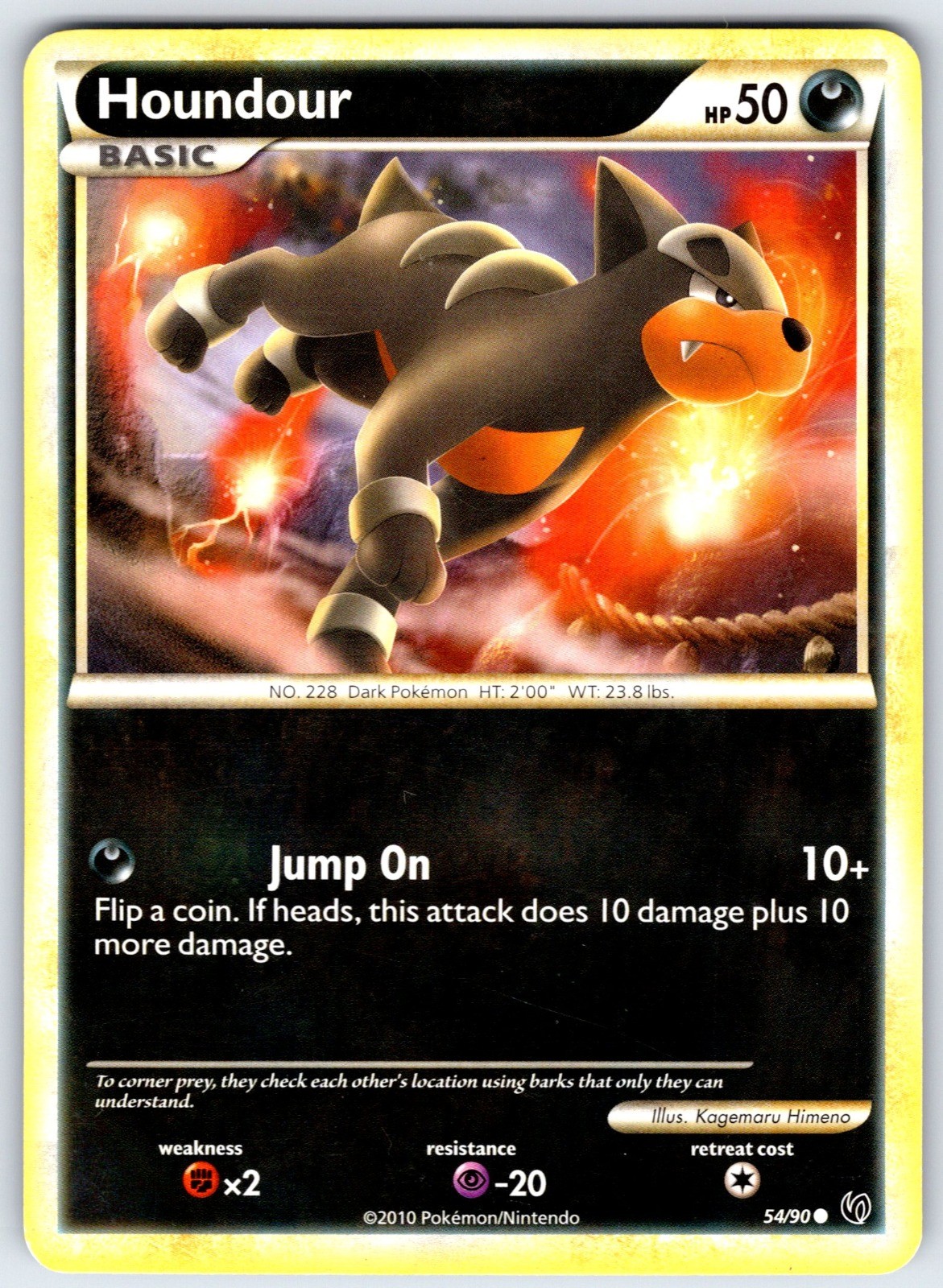Houndour (54) Common Undaunted 54/90 HP