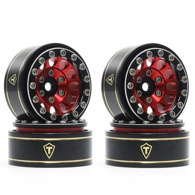 TREAL 1.0 Beadlock Wheels 12 Spokes Classic Rims (4P) for SCX24 AX24 FCX24 TRX4M