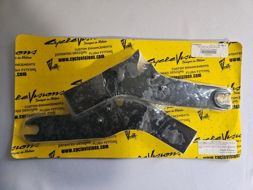 Harley Cylce Visions Side plates FLH 1504-0031 CV8085B Black NIB
