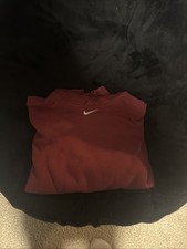 Nike Hoodie Red Pocket Men's Size Large Vintage 90's Made in USA