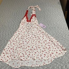 Wild fable red + white chili pepper print mini dress women Size XS. SKU968
