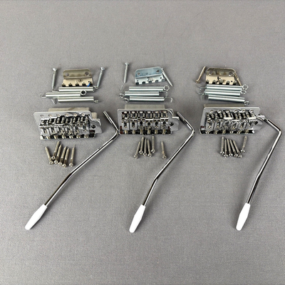 #ad Lot of 3 Sets Chrome 6 Point Tremolo Bridge For Stratocaster Style Guitar $22.99