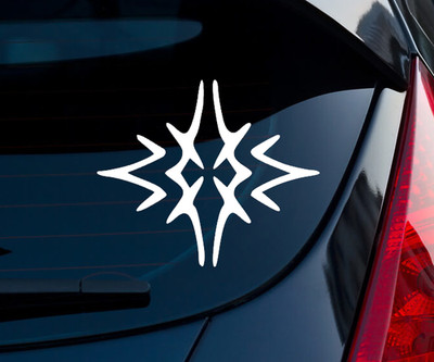 Crest of Blaiddyd Fire Emblem Three Houses In/Outdoor Vinyl Decal Matte Blk/Wht